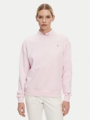 Tommy Hilfiger Bluza WW0WW45980 Różowy Regular Fit. Czerwone bluzy bez kaptura damskie Tommy Hilfiger, l, z bawełny. Za 249.99 zł.