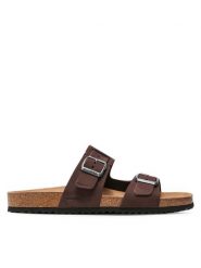 Geox Klapki U Sandal Ghita B U159VB 00032 C6024 Brązowy. Brązowe klapki i japonki męskie Geox, z nubiku. Za 339.99 zł.