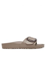 Birkenstock Klapki Madrid Big Buckle Eva 1030479 Beżowy. Brązowe klapki damskie Birkenstock, bez wzorów, z syntetyku, bez obcasa. Za 249.99 zł.