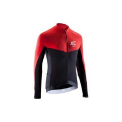 Koszulka na rower długi rękaw MTB XC męska. Czarne koszulki męskie z długim rękawem ROCKRIDER, m, z elastanu, bez ramiączek, rowerowe. Za 129.99 zł.