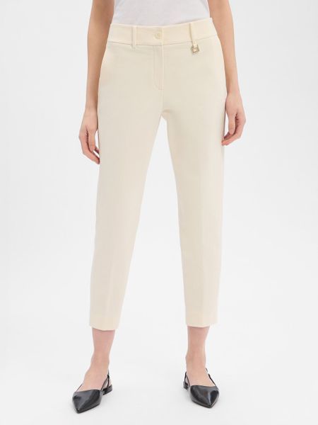 JOOP! modułowe spodnie materiałowe - Petunia Kobiety wiskoza beżowy, 34. Brązowe spodnie materiałowe damskie Joop!, bez wzorów, z materiału, eleganckie. Za 649.95 zł.