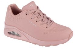Buty sportowe Sneakersy damskie, Uno-Stand on Air. Czerwone buty sportowe na co dzień damskie Skechers, bez wzorów, z materiału, trekkingowe. Za 299.99 zł.
