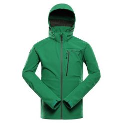 Kurtka softshell męska Alpine Pro Hoor. Zielone kurtki męskie Alpine Pro, l, bez wzorów, z materiału, z kapturem. Za 419.00 zł.