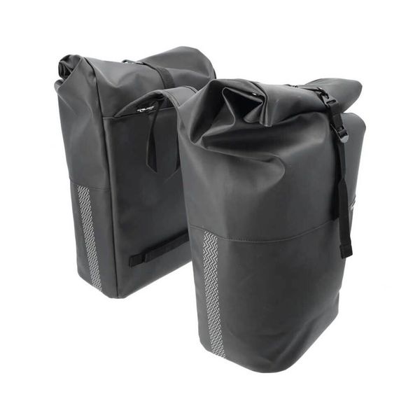 Podwójna Torba Rowerowa Nyborg Double. Czarne torebki klasyczne damskie NEW LOOXS, bez wzorów, bez dodatków. Za 365.49 zł.