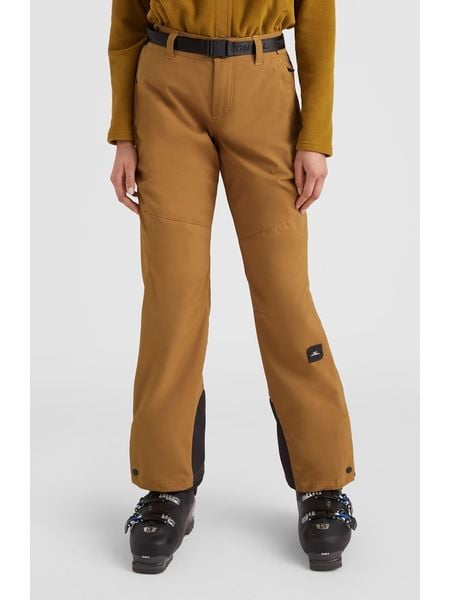 O'Neill Spodnie narciarskie w kolorze jasnobrązowym rozmiar: L. Brązowe spodnie dresowe damskie O'neill, l, z tkaniny, narciarskie. Za 248.58 zł.