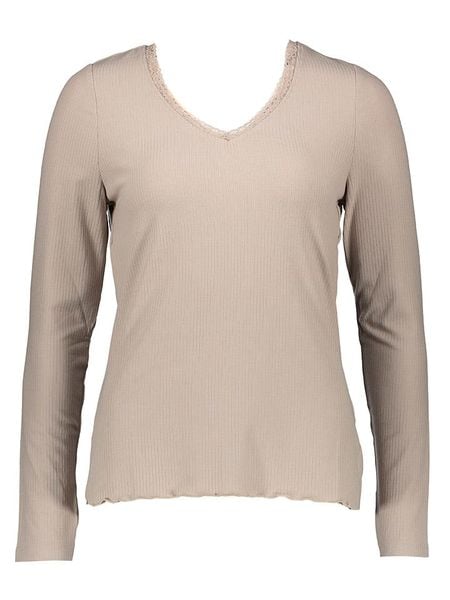 Sublevel Koszulka w kolorze beżowym rozmiar: XL. Brązowe t-shirty damskie Sublevel, xl, bez wzorów, z koronki, bez kołnierzyka. Za 43.68 zł.