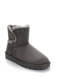 ISLAND BOOT Botki zimowe "Kabriela" w kolorze szarym rozmiar: 41. Szare botki damskie Island Boot, na zimę, bez obcasa, bez zapięcia. Za 184.89 zł.