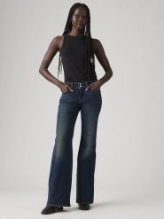 Levi's Dżinsy - Flared fit - w kolorze granatowym rozmiar: W27/L34. Niebieskie jeansy damskie Levi's. Za 161.07 zł.
