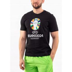 Adidas koszulka Mężczyzna t-shirt sportowa piłkarska czarna Euro24 roz. S. Czarne t-shirty męskie Adidas, m, bez ramiączek, na fitness i siłownię. Za 85.00 zł.