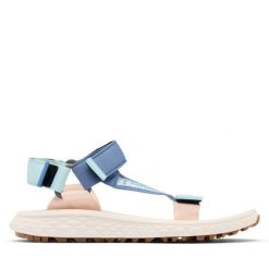 Sandały Columbia. Niebieskie sandały damskie Columbia, bez wzorów, bez obcasa, na płaskiej podeszwie. Za 259.99 zł.