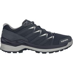 Buty trekkingowe męskie Lowa Innox Pro Low Gtx. Niebieskie buty trekkingowe męskie Lowa, z materiału, bez zapięcia, trekkingowe. Za 783.65 zł.