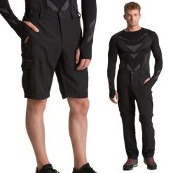 Spodnie męskie KADVA Resto. Czarne spodnie sportowe męskie KADVA, z elastanu. Za 109.99 zł.