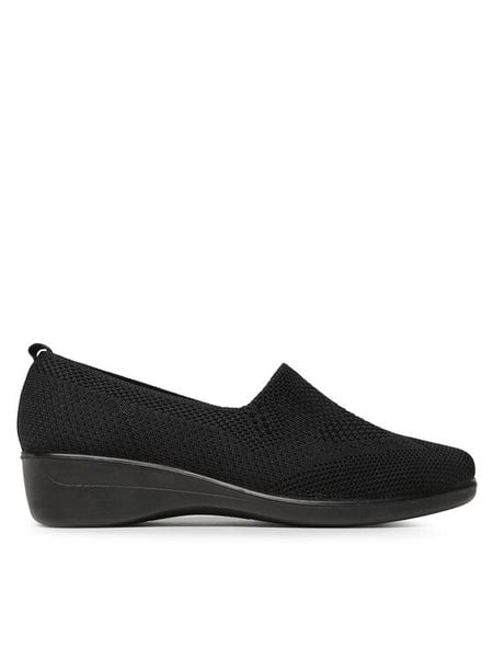 Clara Barson Półbuty HMD220355-01 Czarny. Czarne półbuty damskie Clara Barson, bez wzorów, z materiału, bez obcasa, na płaskiej podeszwie. Za 52.99 zł.