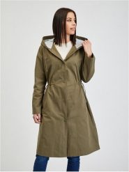 Orsay Płaszcz przejściowy w kolorze khaki rozmiar: 36. Brązowe płaszcze damskie ORSAY, bez wzorów. Za 135.49 zł.