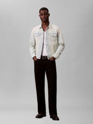 Calvin Klein Jeans kurtka dżinsowa Mężczyźni Bawełna niebieski, S. Niebieskie kurtki męskie Calvin Klein Jeans, m, z aplikacjami, z bawełny, bez kaptura. Za 229.95 zł.