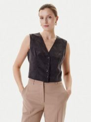Guess Kamizelka W5YH51 WH5N2 Czarny Regular Fit. Czarne kamizelki damskie Guess, s, z lyocellu. Za 259.99 zł.