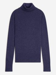 AUTHENTIC CASHMERE Kaszmirowy golf "Fornet" w kolorze niebieskim rozmiar: L. Niebieskie golfy damskie AUTHENTIC CASHMERE, l, bez wzorów, z kaszmiru, bez ramiączek. Za 369.99 zł.