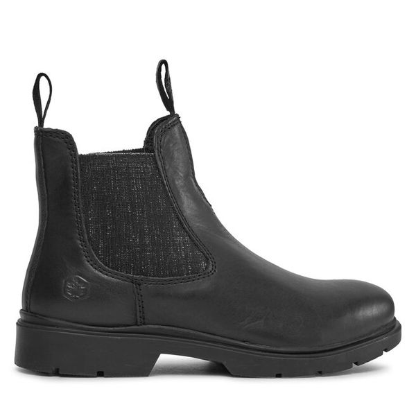 Botki Lumberjack. Czarne botki damskie Lumberjack, bez obcasa, na płaskiej podeszwie, bez zapięcia. Za 379.99 zł.