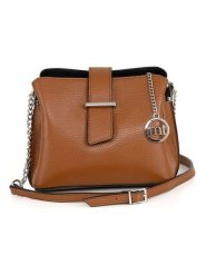 Mia Tomazzi Skórzana torebka w kolorze jasnobrązowym - 21 x 17 x 10 cm rozmiar: onesize. Brązowe torebki klasyczne damskie Mia Tomazzi, bez wzorów, z materiału, bez dodatków. Za 217.99 zł.