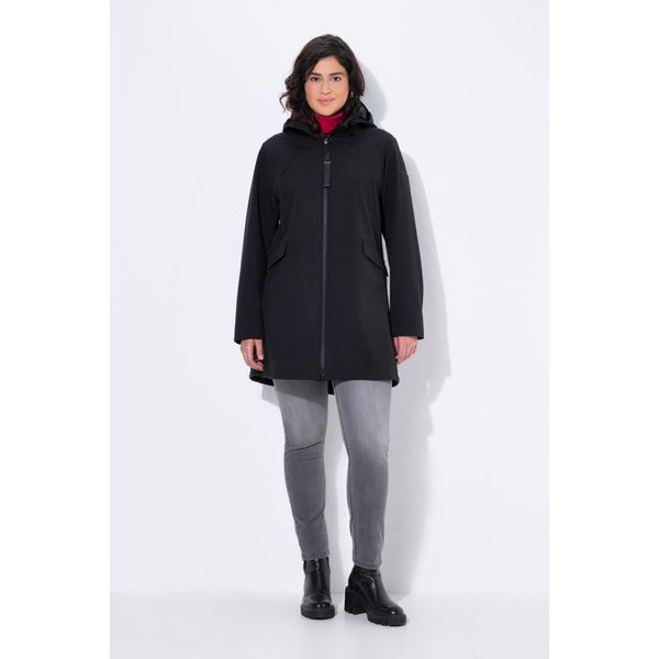 Damskie Kurtka softshellowa HYPRAR hydrofobowa kaptur. Czarne kurtki damskie Ulla Popken, plus size, bez wzorów, z materiału, bez kaptura. Za 639.99 zł.
