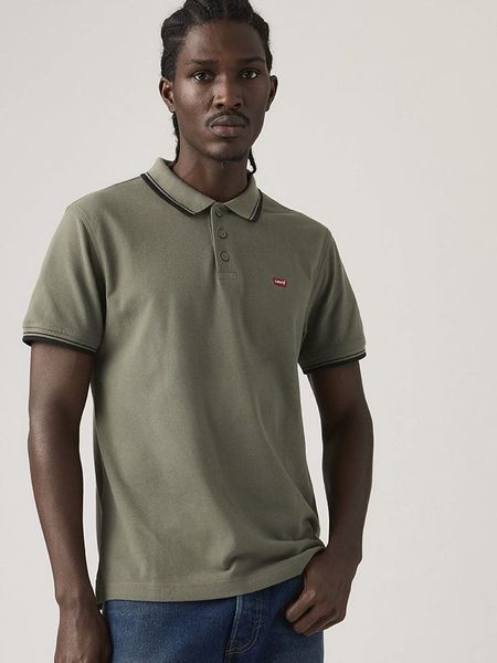 Levi's Koszulka polo w kolorze khaki rozmiar: XL. Brązowe koszulki polo męskie Levi's, s, bez wzorów, z bawełny, bez ramiączek. Za 95.95 zł.