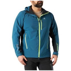 Kurtka turystyczna męska Schoffel Miara Softshell. Niebieskie kurtki męskie Schöffel, m, bez wzorów, z elastanu, bez kaptura. Za 659.00 zł.