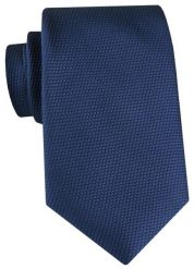 Męski Krawat - Granatowy z Mikrofakturą - Angelo di Monti. Niebieskie krawaty i muchy męskie Angelo di Monti, bez wzorów, z tkaniny, eleganckie. Za 49.99 zł.