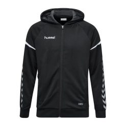 Bluza z kapturem Hummel auth. charge. Czarne bluzy z kapturem męskie HUMMEL, m, prążkowane. Za 195.50 zł.