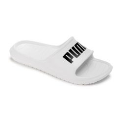 Klapki Puma Divecat V2 Lite Slide Flip Flops Unisex. Białe klapki damskie Puma, bez wzorów, z materiału, bez obcasa. Za 89.00 zł.