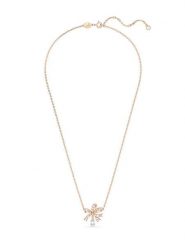 Swarovski Pozłacany naszyjnik z elementem ozdobnym - dł. 38 cm rozmiar: onesize. Czerwone naszyjniki damskie Swarovski, metalowe. Za 261.05 zł.