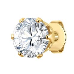 True Rebels Kolczyki Stal nierdzewna Żółte złoto Biżuteria męska 1 ct Męskie. Żółta biżuteria dla mężczyzn True Rebels, z cyrkonią, pozłacane. Za 119.99 zł.