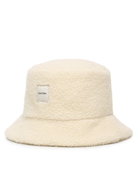 Calvin Klein Kapelusz Boucle LV04F5055G Écru. Kapelusze damskie CALVIN KLEIN, bez wzorów, z poliesteru. Za 219.99 zł.
