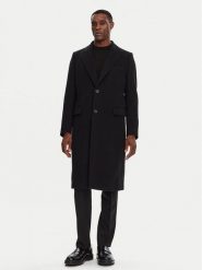 Dolce&Gabbana Płaszcz wełniany G036IT HUMJ2 Czarny Regular Fit. Czarne płaszcze męskie Dolce&Gabbana, na zimę, m, bez wzorów, z wełny. Za 9,699.00 zł.
