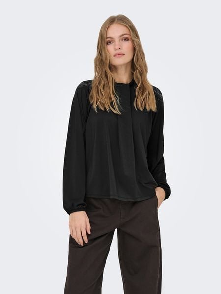 JDY Bluzka w kolorze czarnym rozmiar: XL. Czarne bluzki damskie JDY, xl, bez wzorów, bez kołnierzyka, bez ramiączek. Za 69.58 zł.