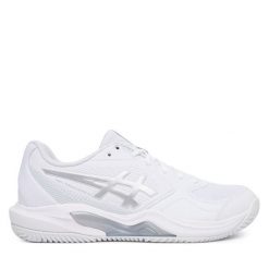 Buty do tenisa Asics. Białe buty sportowe na co dzień damskie Asics, bez wzorów, tenisowe. Za 309.99 zł.
