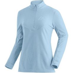 Damski sweter ze stójką Maier Sports Denise HZ. Niebieskie swetry klasyczne damskie Maier Sports, na zimę, z materiału, bez kołnierzyka. Za 269.50 zł.