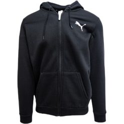 Bluza z kapturem zapinana na zamek błyskawiczny Puma Essentail Logo. Białe bluzy z kapturem męskie Puma, m, z polaru. W wyprzedaży za 222.55 zł.