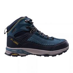 Buty Elbrus Engin Mid Wp Gr M 92800555453 niebieskie. Niebieskie buty trekkingowe męskie z gumy, bez zapięcia. Za 700.13 zł.