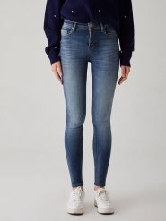 LTB Dżinsy "Amy X" - Skinny fit - w kolorze granatowym rozmiar: W26/L30. Niebieskie jeansy damskie LTB, z podwyższonym stanem. Za 52.30 zł.