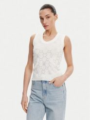 Fracomina Top FR25ST4003K414R9 Écru Regular Fit. Topy damskie Fracomina, m, bez wzorów, z syntetyku, bez kołnierzyka. Za 179.99 zł.