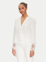 Morgan Bluzka 242-CSPELL Biały Regular Fit. Białe bluzki damskie Morgan, bez wzorów, z syntetyku, bez ramiączek. Za 179.99 zł.