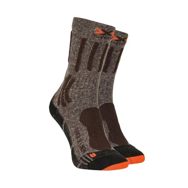 Skarpety trekkingowe X-Socks Trek X Linen Grey Brown. Brązowe skarpetki damskie X-Socks, bez wzorów. Za 75.00 zł.
