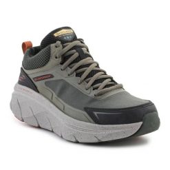 Buty Skechers D'Lux Walker 2.0 Grailo 232953-OLOR zielone. Zielone buty sportowe na co dzień męskie z gumy, bez zapięcia, trekkingowe. Za 692.72 zł.