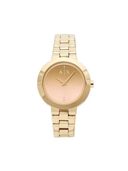 Armani Exchange Zegarek Jackie AX5182 Złoty. Żółte, analogowe zegarki damskie Armani Exchange, ze stali. Za 889.99 zł.