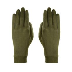 Rękawiczki pięciopalczaste Zanier Merino Liner Touch. Zielone rękawiczki damskie Zanier, na zimę, bez wzorów. Za 109.99 zł.