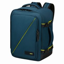 Plecak kabinowy American Tourister Take2cabin. Niebieskie plecaki damskie AMERICAN TOURISTER, bez wzorów. Za 193.99 zł.