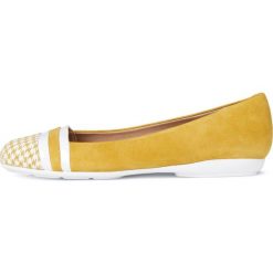 Geox baleriny damskie Annytah, 36, żółte. Żółte baleriny damskie Geox, bez wzorów, z zamszu, bez obcasa. Za 335.00 zł.