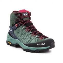 Buty trekkingowe damskie Salewa WS Alp Trainer 2 Mid Gtx czarne,zielone. Czarne obuwie trekkingowe damskie Salewa. Za 816.74 zł.