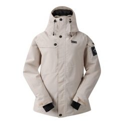 Damska Kurtka Narciarska Ski Life Dash Z Nadrukiem. Brązowe kurtki damskie Dare 2b, m, bez wzorów, z materiału, z kapturem, narciarskie. Za 261.99 zł.