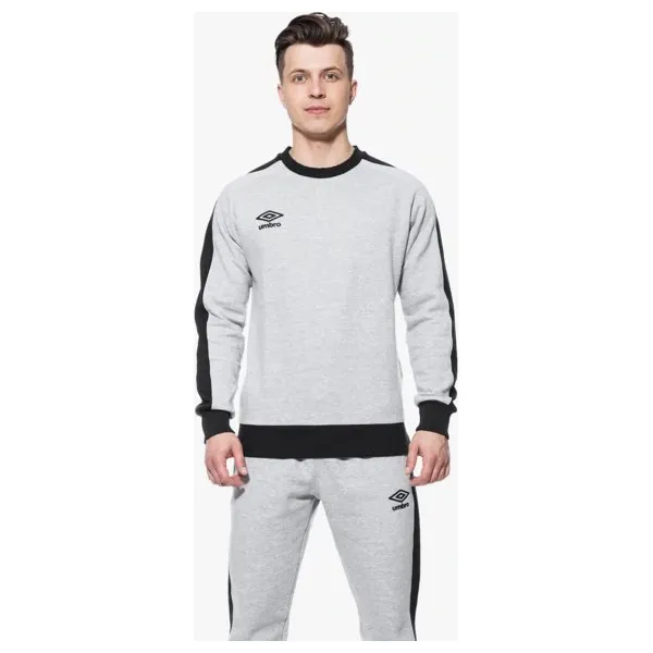 Umbro Bluza Contrast Panel Crew , szary, rozmiar XL. Szare bluzy bez kaptura męskie Umbro, m, z bawełny. W wyprzedaży za 63.99 zł.